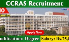 CCRAS Notification 2022 – Opening for 310 Pharmacist Posts