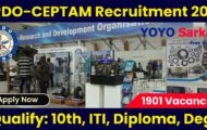 DRDO-CEPTAM Notification 2022 – Opening for 1901 Technical Posts