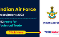 Indian Air Force Notification 2022 – Opening for 152 Technical Trade Posts