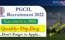 PGCIL Notification 2022 – Opening for 800 Field Engineer Posts  | Apply Online