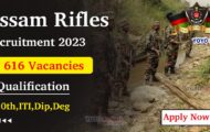 Assam Rifles Notification 2023 – Openings For 616 Tradesman Posts | Apply Online