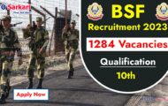 BSF Notification 2023 – Opening for 1284 Tradesman Posts | Apply Online