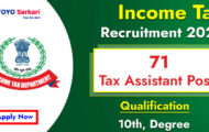 Income Tax Notification 2023 – Opening for 71 MTS Posts | Apply Offline