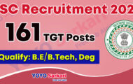 SSC Notification 2023 – Opening for 161 TGT Posts | Apply Offline