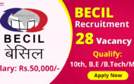 BECIL Notification 2023 – Opening for 28 Office Attendant Posts | Apply Online