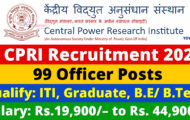 CPRI Notification 2023 – Opening for 99 Officer Posts | Apply Online