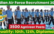 Indian Air Force Notification 2023 – Opening for 3500 Agniveer Posts | Apply Online