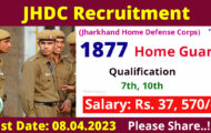 JHDC Notification 2023 – Opening for 1877 Home Guard Posts | Apply Online