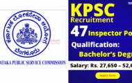 KPSC Notification 2023 – Opening for 47 Inspector Posts | Apply Online