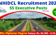 NHIDCL Notification 2023 – Opening for 55 Executive Posts | Apply Online
