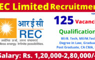REC Limited Notification 2023 – Opening for 125 Officer Posts | Apply Online