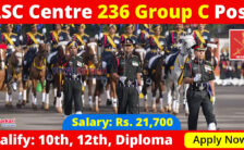 ASC Centre Notification 2023 – Opening for 236 Group C Posts | Apply Offline