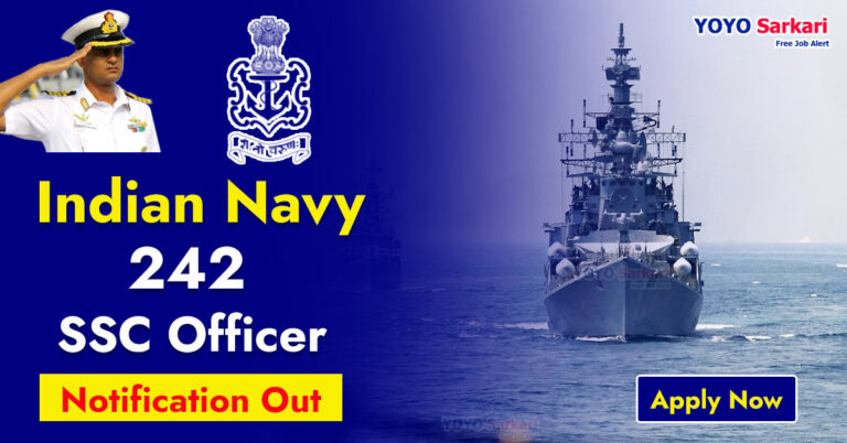 Indian Navy Notification 2023 Opening For 242 Ssc Officer Posts Apply Online Yoyo Sarkari