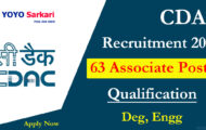 CDAC Notification 2023 – Opening for 63 Associate Posts | Apply Online