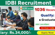 IDBI Bank Notification 2023 – Opening for 1036 Executive Posts | Apply Online