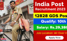 Indian Post Office Notification 2023 – Opening for 12828 GDS Posts | Apply Online