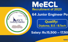MeECL Notification 2023 – Opening for 64 Junior Engineer Posts | Apply Offline