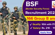 BSF Recruitment 2023 for 166 Group B and C Posts