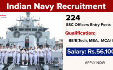 Indian Navy Notification 2023 – Opening for 224 SSC Officer Posts | Apply Online