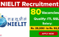 NIELIT Notification 2023 – Opening for 80 Lab Assistant Posts | Apply Online
