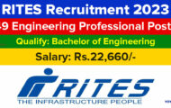 RITES Notification 2023 – Opening for 49 Engineering Professional Posts | Apply Online