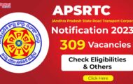 APSRTC Notification 2023 – Opening for 309 Apprentice Posts | Apply Online