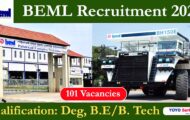 BEML Recruitment 2023 for 101 Manager Posts