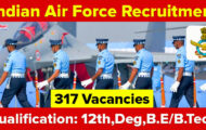 IAF Notification 2023 – Opening for 317 AFCAT Special Entry Posts | Apply Online