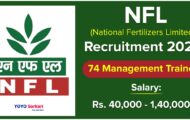 NFL Recruitment 2023 for 74 Management Trainee Posts