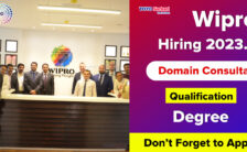 Wipro Notification 2023 – Opening for Various Domain Consultant Posts | Apply Online