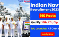 Indian Navy Notification 2023 – Opening for 910 Tradesman Posts | Apply Online