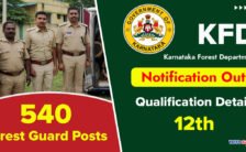 KFD Notification 2023 – Openings for 540 Forest Guard Posts | Apply Online