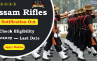 Assam Rifles Recruitment 2024 for 44 Warrant Officer Posts