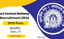 West Central Railway Recruitment 2024 for 3015 Apprentice Posts