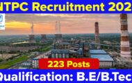 NTPC Recruitment 2024: New Notification Out for 223 Vacancies, Check Posts and Qualification Details