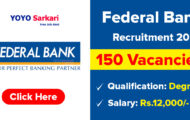 Federal Bank Recruitment 2024: Online Application for 150 Apprentice Officer Post