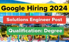 Google Recruitment 2024: Online Application Details for Solutions Engineer Post