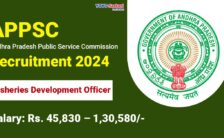 APPSC Recruitment 2024: Notification For Various Fisheries Development Officer Posts