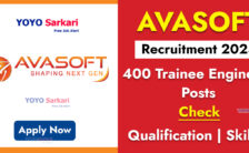 AVASOFT Recruitment 2024: Application Process Open for 400 Trainee Engineer Posts
