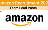 Amazon Recruitment 2024: Opportunities for Various Team Lead Posts