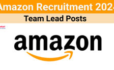Amazon Recruitment 2024: Opportunities for Various Team Lead Posts