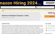 Amazon Recruitment 2024: Opportunities for Various Business Intelligence Engineer Posts