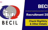 BECIL Recruitment 2024: Important Notification For Various Consultant Posts
