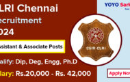 CLRI Recruitment 2024: Walk-In-Interview for 43 SPA, JRF, Project Assistant Vacancies
