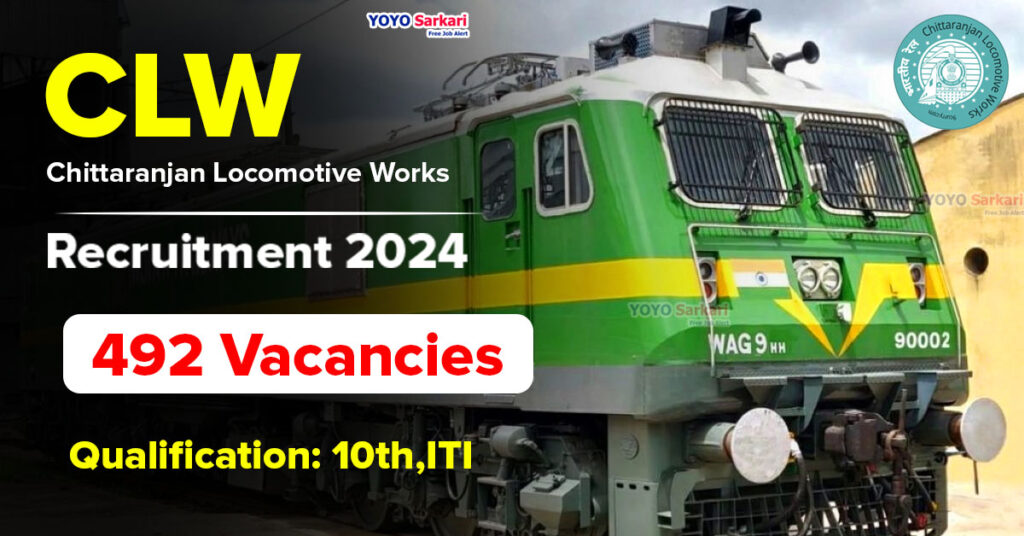 492 Posts - Chittaranjan Locomotive Works - CLW Recruitment 2024 - Last Date 18 April at Govt Exam Update
