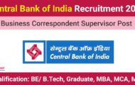 Central Bank of India Recruitment 2024: Application Process for Various Business Correspondent Supervisor Post
