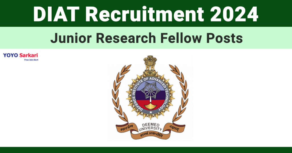 Defence Institute of Advanced Technology - DIAT Recruitment 2024 - Last Date 04 May at Govt Exam Update