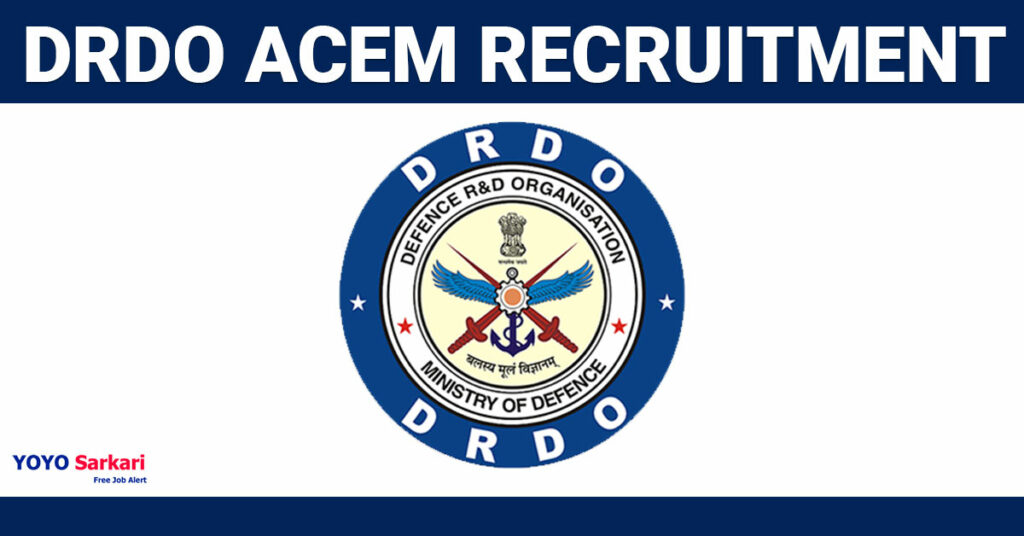 41 Posts - Advanced Centre for Energetic Materials - DRDO ACEM Recruitment 2024 - Last Date 30 April at Govt Exam Update