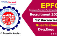 EPFO Recruitment 2024: Check Out Complete Details for 92 Assistant Director Posts