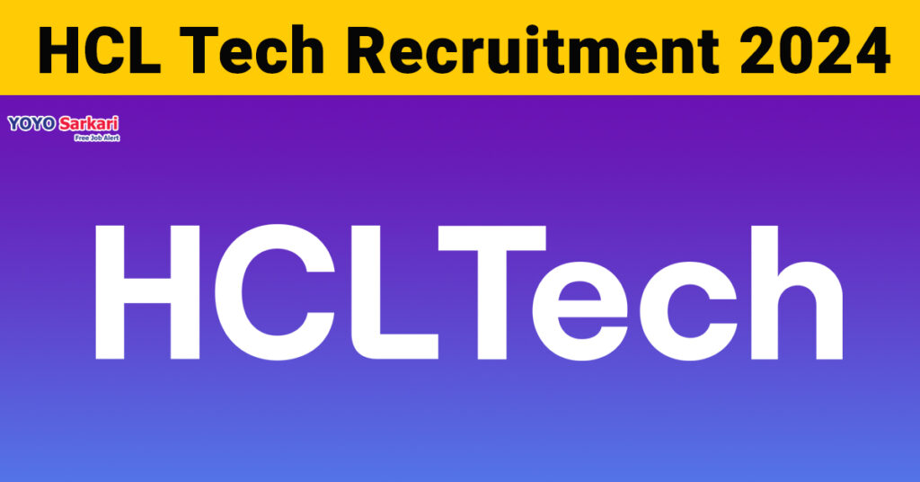 HCL Tech Recruitment 2024